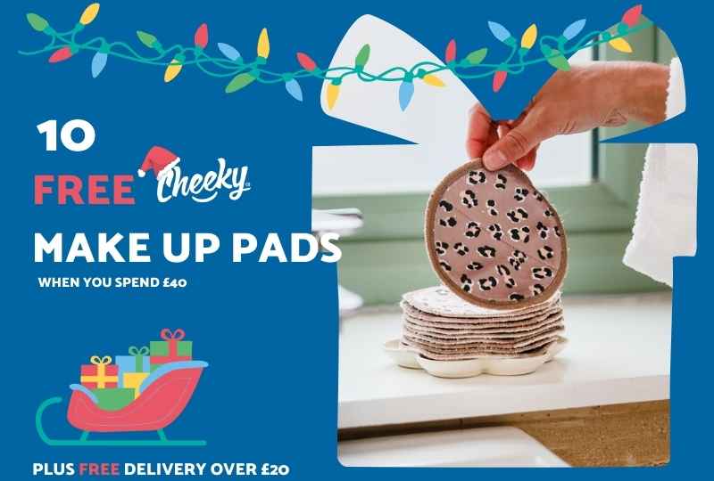 Free Makeup Pads when you spend 40