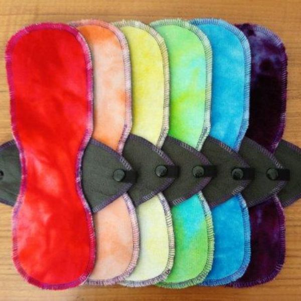 Picture of colourful incontiunence pads