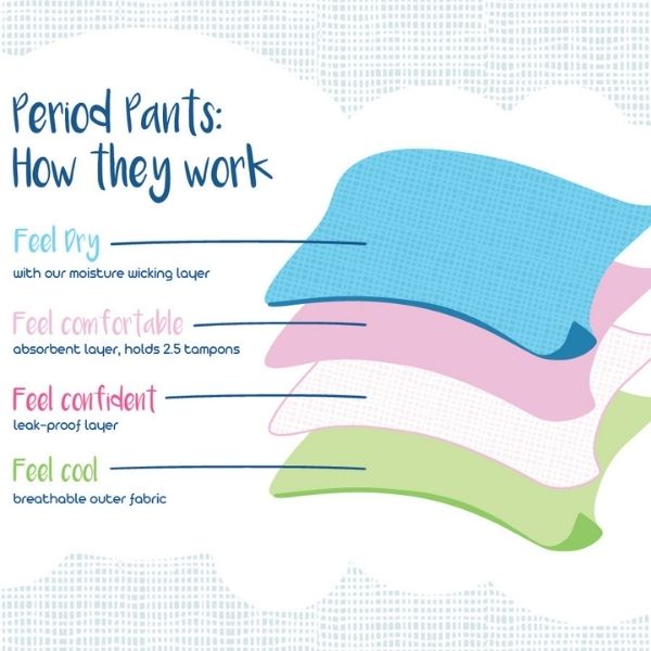 Curvy Women's Period Panties - Prevents Front & Back Stains