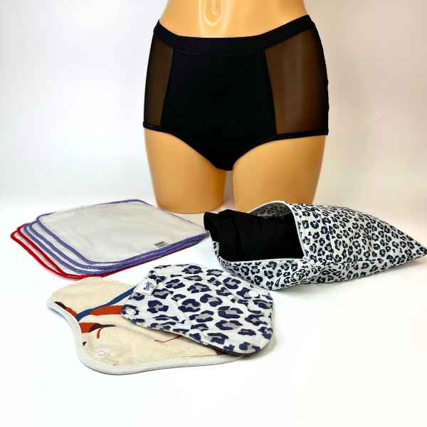 4) Think Reusable Bladder Leak Underwear Size Medium Hi-waist Light  Absorbency