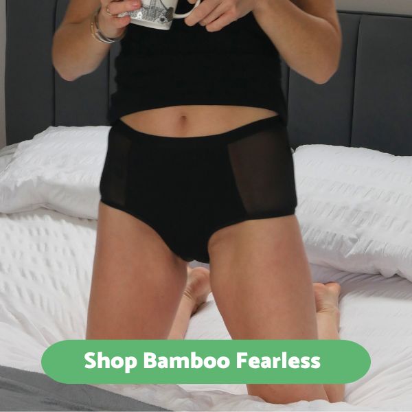 Shop bamboo fearless period & pee pants